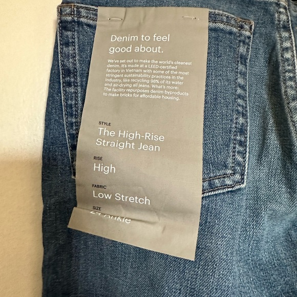 NWT Everlane Straight Leg Jeans - Picture 3 of 4